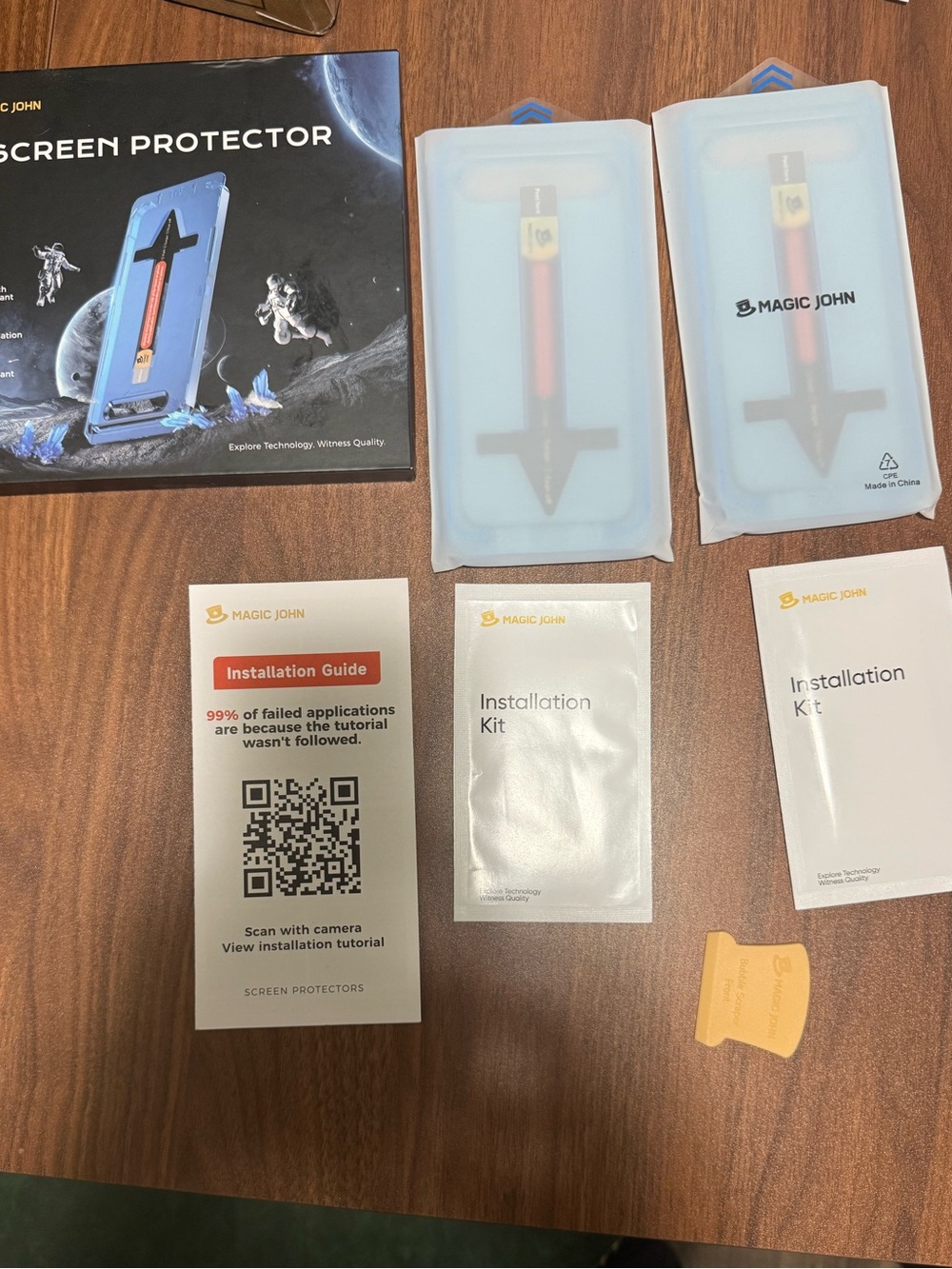 Blue Screen Protector Kit for Cell Phones - Picture 5 of 5